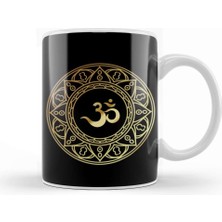 Baskı Dükkanı Ohm Gold Om Symbol Kupa Bardak Porselen
