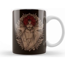 Baskı Dükkanı One Piece Straw Hat Red Hair Pirate The Emperor Of The Sea Kupa Bardak Porselen