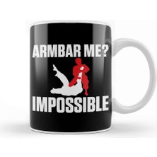 Baskı Dükkanı Armbar Me Impossible Funny Bjj Jiu Jitsu Mma Kupa Bardak Porselen