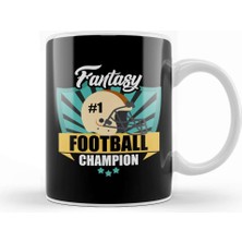Baskı Dükkanı Awesome Fantasy Football Champion Winning Prize Kupa Bardak Porselen