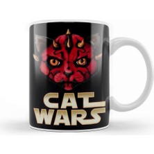 Baskı Dükkanı Star Cat Wars 06 Kupa Bardak Porselen
