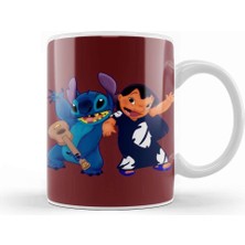 Baskı Dükkanı Stitch And Lilo Cute 01 Kupa Bardak Porselen