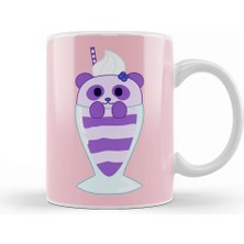 Baskı Dükkanı Komik Panda Shake Kupa Bardak Porselen