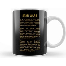 Baskı Dükkanı Star Wars Opening Crawl Kupa Bardak Porselen