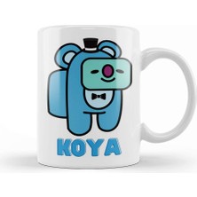 Baskı Dükkanı Bts Among Us BT21 Koya 01 Kupa Bardak Porselen