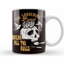 Baskı Dükkanı Gardening Beast Gardener Garden Plnats Flowers Nature Lawn Kupa Bardak Porselen
