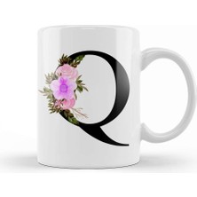 Baskı Dükkanı Q Harfi Kupa Bardak Porselen