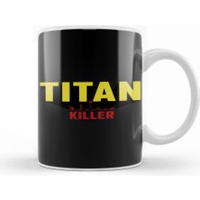 Baskı Dükkanı Attack On Titan Titan Killer Kupa Bardak Porselen