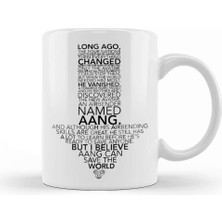 Baskı Dükkanı Avatar The Last Airbender Named Aang Kupa Bardak Porselen