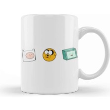 Baskı Dükkanı Adventure Friends Adventure Time Kupa Bardak Porselen