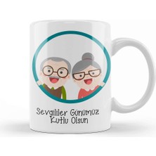 Baskı Dükkanı Sevgililer Günü Sevgiliye Hediye 0101 Kupa Bardak Porselen