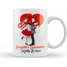 Baskı Dükkanı Sevgililer Günü Sevgiliye Hediye 0111 Kupa Bardak Porselen