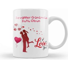 Baskı Dükkanı Sevgililer Günü Sevgiliye Hediye 013 Kupa Bardak Porselen