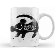 Baskı Dükkanı Hakuna Matata Lion King Disney Kupa Bardak Porselen