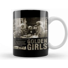 Baskı Dükkanı Golden Girls Retro Vintage Kupa Bardak Porselen