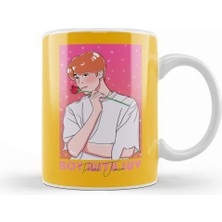 Baskı Dükkanı Boy With Luv Bts Park Jimin Kupa Bardak Porselen