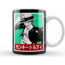 Baskı Dükkanı Luffy One Piece 07 Kupa Bardak Porselen