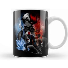 Baskı Dükkanı My Hero Academia Half Cold Half Hot Kupa Bardak Porselen