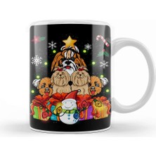 Baskı Dükkanı Funny Shih Tzu Christmas Tree Decor Gift Kupa Bardak Porselen
