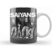 Baskı Dükkanı Music Cover Saiyans Kupa Bardak Porselen