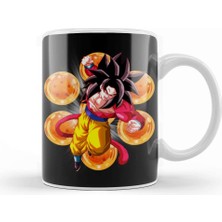 Baskı Dükkanı Super Saiyan 4 Goku 01 Kupa Bardak Porselen