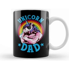 Baskı Dükkanı Unicorn Dad Proud Fathers Of A Unicorn Princess Kupa Bardak Porselen