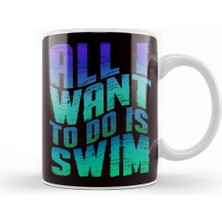 Baskı Dükkanı Swim Swimmer Swimming Pool Instructor Coach Water Sports Kupa Bardak Porselen