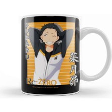Baskı Dükkanı Re Zero Natsuki Subaru Kupa Bardak Porselen