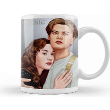 Baskı Dükkanı Movie Lover Rose And Jack Titanic Kupa Bardak Porselen