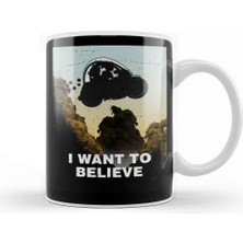Baskı Dükkanı I Want To Believe V2 Kupa Bardak Porselen