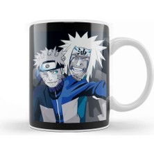 Baskı Dükkanı Naruto Shippuden Ninja Naruto And Jiraiya Kupa Bardak Porselen