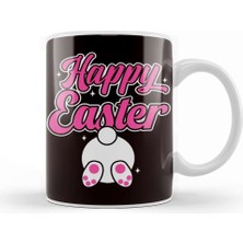 Baskı Dükkanı Funny Happy Easter Bunny Rabbit Eggs Hunting Spring Jesus Kupa Bardak Porselen