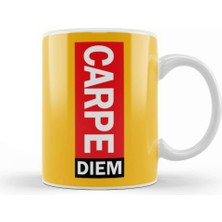 Baskı Dükkanı Carpe Diem Seize The Day Kupa Bardak Porselen