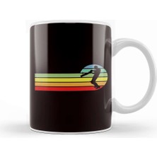 Baskı Dükkanı Vintage Cricketer Retro Cricket Player Coach Team Kupa Bardak Porselen