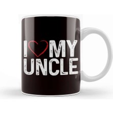 Baskı Dükkanı Love My Uncle Niece Nephew Aunt Family Father Mother Brother Kupa Bardak Porselen