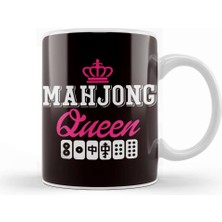 Baskı Dükkanı Mahjong Princess Player Board Game Mah-Jongg China Solitaire Kupa Bardak Porselen