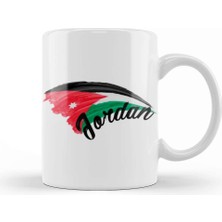 Baskı Dükkanı Jordan Flag Kupa Bardak Porselen
