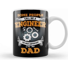 Baskı Dükkanı Vintage Some People Call Me A Engineer The Most Important Call Me Dad Kupa Bardak Porselen