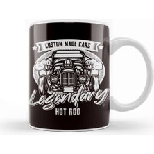 Baskı Dükkanı Legendary Hot Rod Classic Old Cars Automobile Muscle Car Kupa Bardak Porselen
