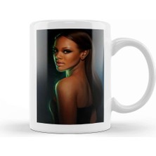 Baskı Dükkanı Rihanna Kupa Bardak Porselen