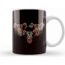 Baskı Dükkanı See Speak Hear No Evil Japan Monkeys Gorilla Emoticon Money Kupa Bardak Porselen