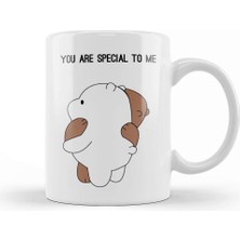 Baskı Dükkanı Sen Benim Için Özelsin You Are Special To Me Kupa Bardak Porselen