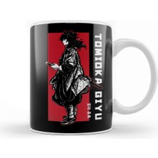 Baskı Dükkanı Tomioka Giyuu Giyu White Side Kupa Bardak Porselen