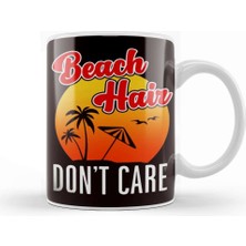 Baskı Dükkanı Beach Hair Island Vacation Summer Travel Ocean Sunbathing Kupa Bardak Porselen