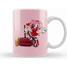Baskı Dükkanı Sonic The Hegdehog Amy Kupa Bardak Porselen