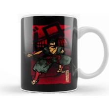 Baskı Dükkanı Samurai Kupa Bardak Porselen