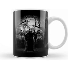 Baskı Dükkanı Moonlight Ghosts-1 Kupa Bardak Porselen