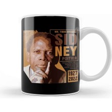 Baskı Dükkanı Sidney Poitier Rip Sidney Poitier 2022 Kupa Bardak Porselen