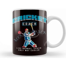 Baskı Dükkanı Cricket Coach Team Player Cricketer Bowler Pitch Kupa Bardak Porselen