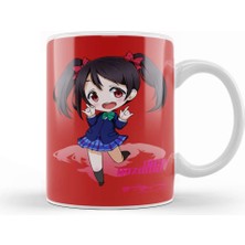 Baskı Dükkanı School Idol Project Nico Yazawa Love Live Kupa Bardak Porselen